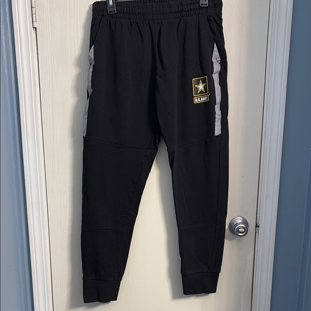 U.S. Army Black and Gray Sweatpants Tapered Design